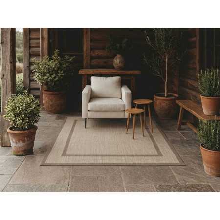 Alfombra vinilo Sensal beige | Alfombra interior y exterior