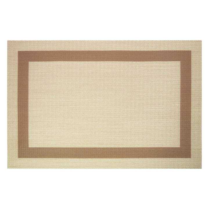 Alfombra vinilo Fiori beige | Alfombra interior y exterior