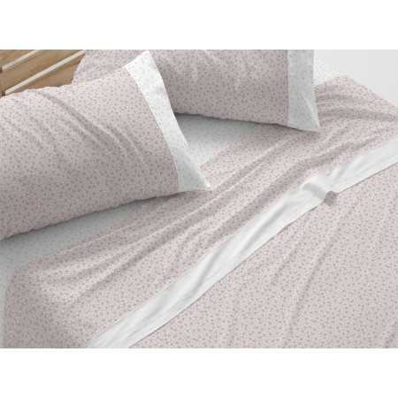 Jogo de lençóis Prisma rosa da Burrito Blanco | Jogo de cama 3 p