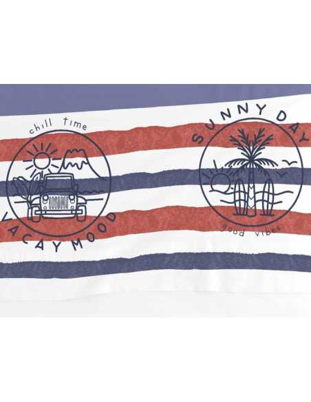 Juego de sábanas Burrito Blanco Vibes azul | Juego cama 3 piezas