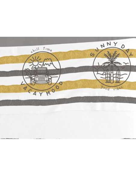 Juego de sábanas Burrito Blanco Vibes gris | Juego cama 3 piezas