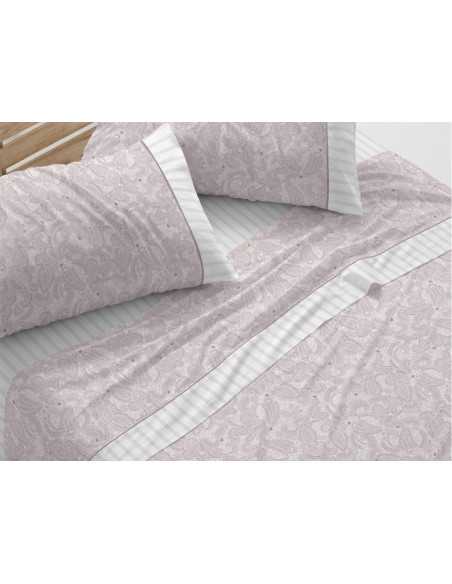 Jogo de lençóis algodão Céfiro nude | Jogo da Burrito Blanco