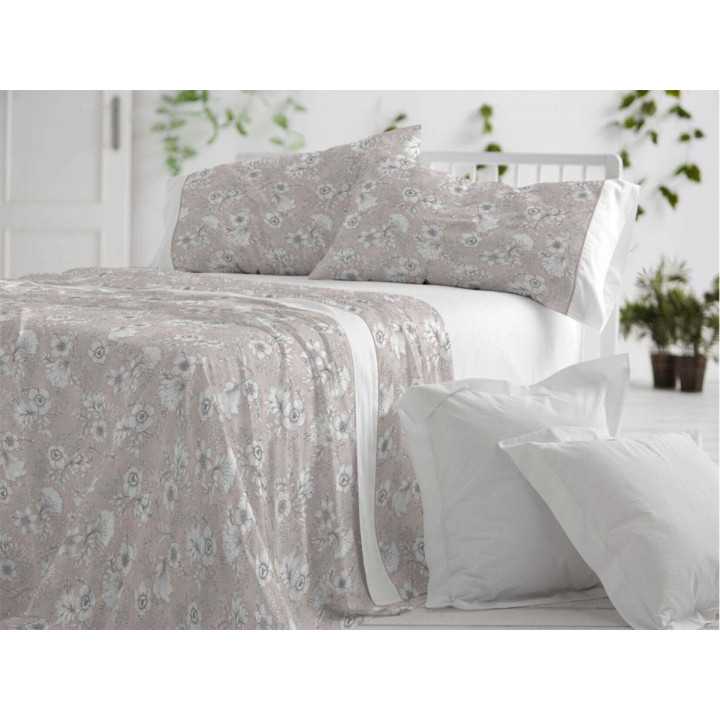 Juego de sábanas algodón Atmos nude | Juego Burrito Blanco