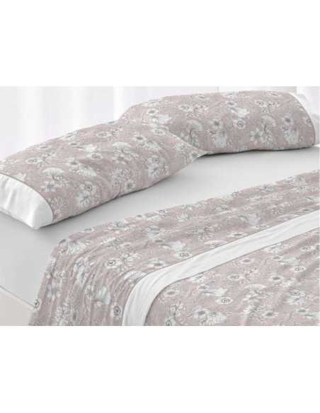 Juego de sábanas algodón Atmos nude | Juego Burrito Blanco