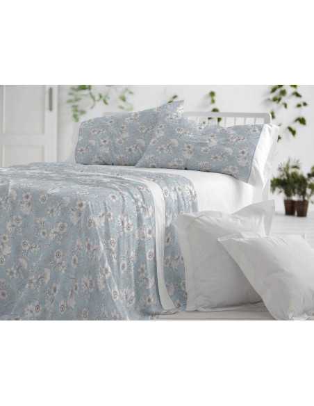 Jogo de lençóis algodão Atmos água | Jogo da Burrito Blanco