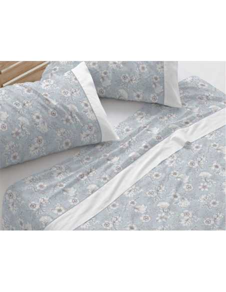 Juego de sábanas algodón Atmos agua | Juego Burrito Blanco