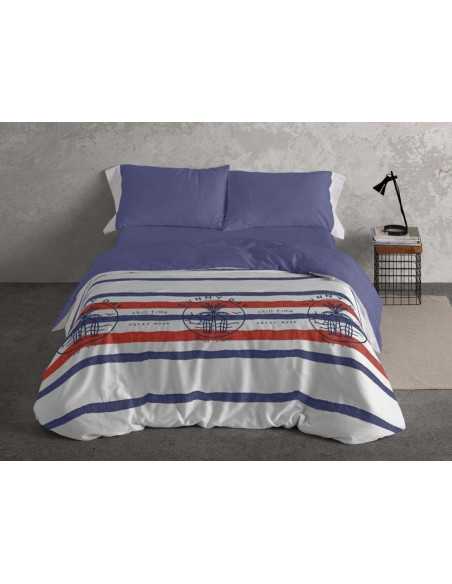 Funda nórdica Vibes azul Burrito Blanco | 50% algodón