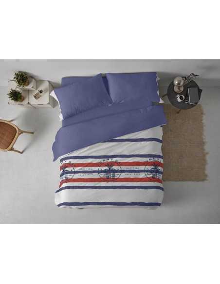 Funda nórdica Vibes azul Burrito Blanco | 50% algodón