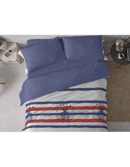 Funda nórdica Vibes azul Burrito Blanco | 50% algodón