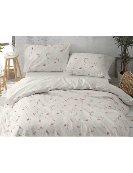Edredão nórdico Linfa rosa da Burrito Blanco | Jogo de cama 3 p