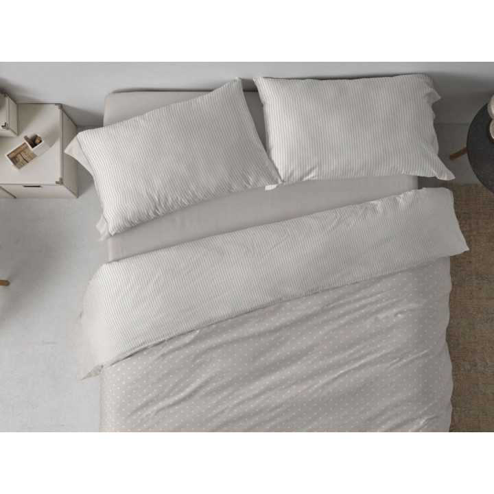 Capa de edredão de algodão reversível Aura | Burrito Blanco