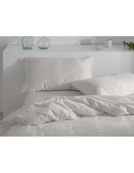 Capa de edredão de algodão reversível Aura | Burrito Blanco
