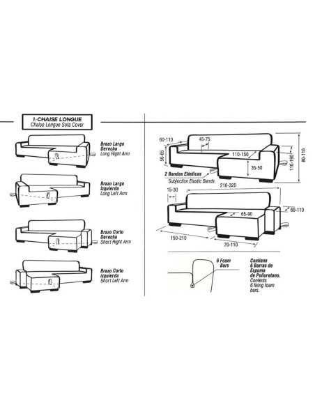 Capa de sofá chaise longue cinza clara super elástica