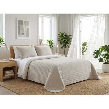 Colcha bouti Silken beige | Colcha primavera verano