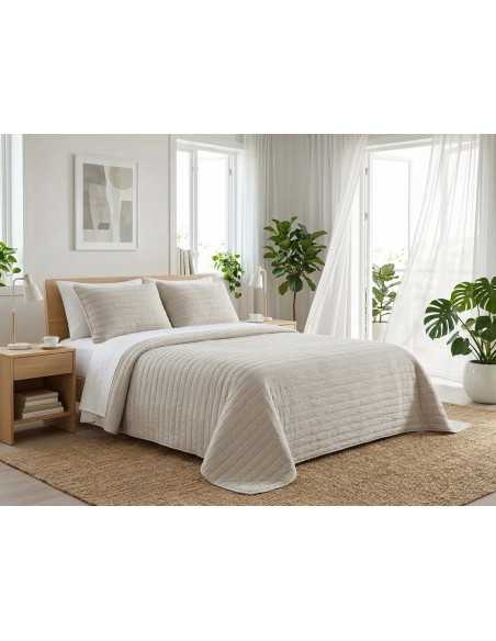 Colcha bouti Silken beige | Colcha primavera verano