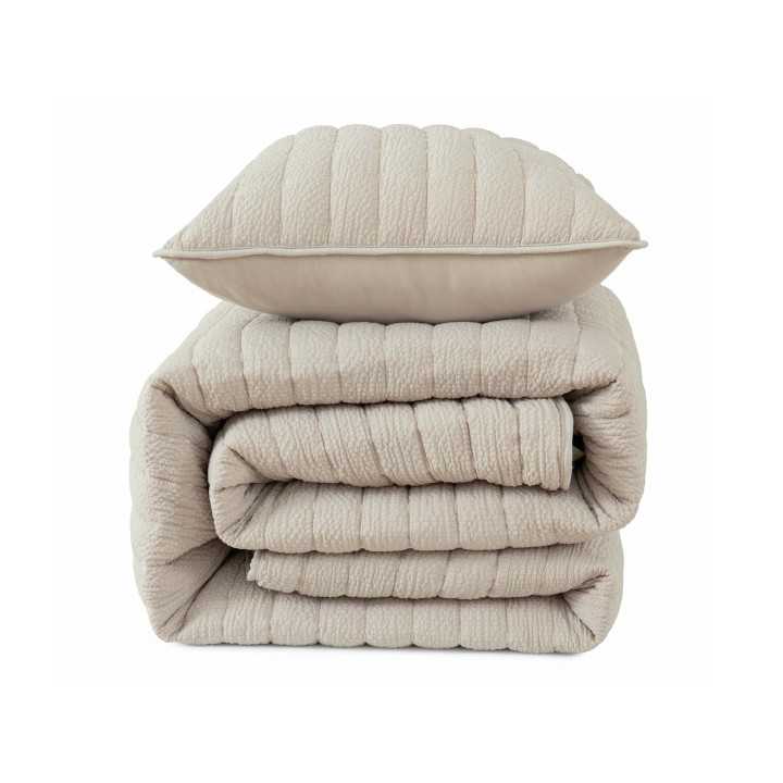 Colcha bouti Silken beige | Colcha primavera verano