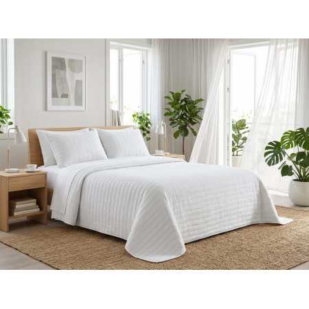 Colcha bouti Silken blanco | Colcha primavera verano