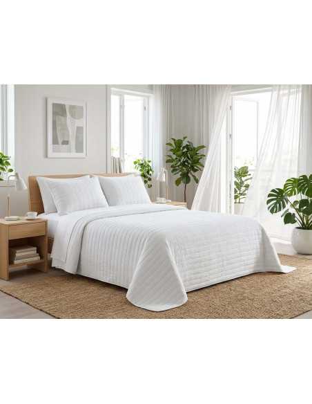 Colcha bouti Silken blanco | Colcha primavera verano