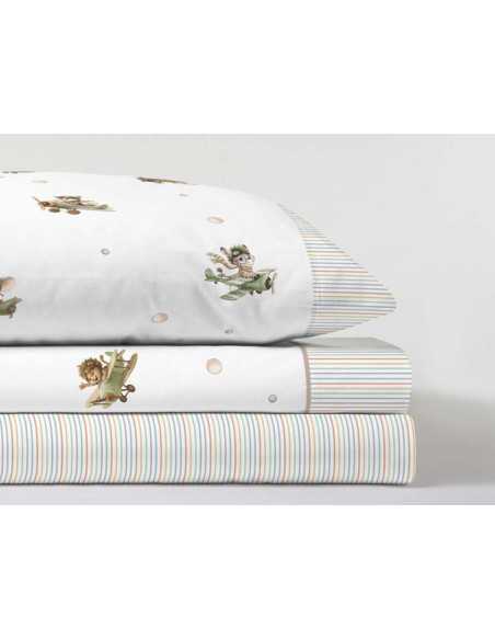 Juego de sábanas infantiles Dusty beige | Sábanas para niños