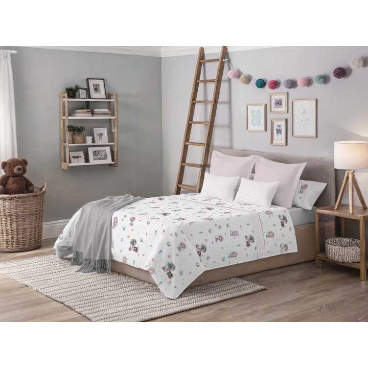 Jogo de lençóis infantis Maco rosa | Lençóis para crianças