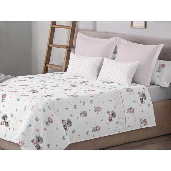 Juego de sábanas infantiles Maco rosa | Sábanas para niños