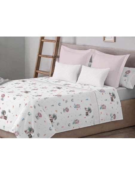 Juego de sábanas infantiles Maco rosa | Sábanas para niños