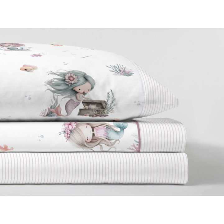 Juego de sábanas infantiles Maco rosa | Sábanas para niños