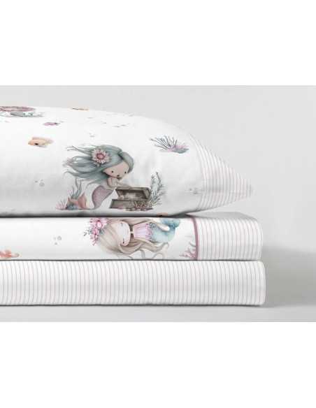 Jogo de lençóis infantis Maco rosa | Lençóis para crianças