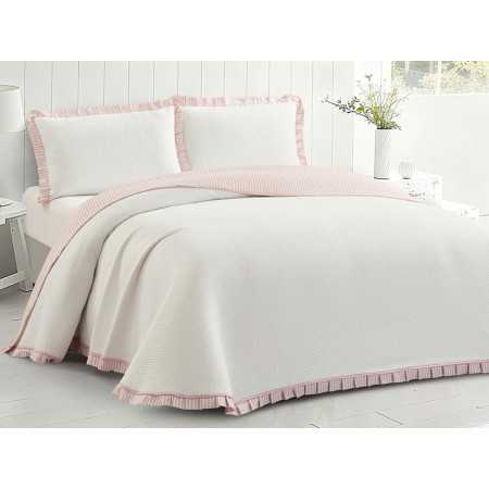 Colcha bouti Ibiza rosa | Colcha primavera verano 2