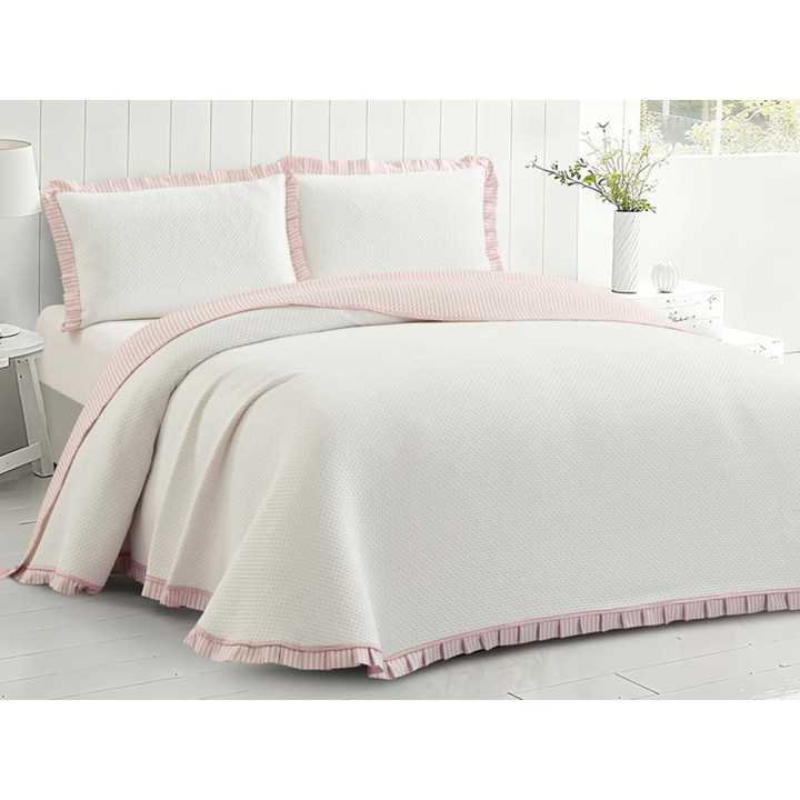 Colcha bouti Ibiza rosa | Colcha primavera verano