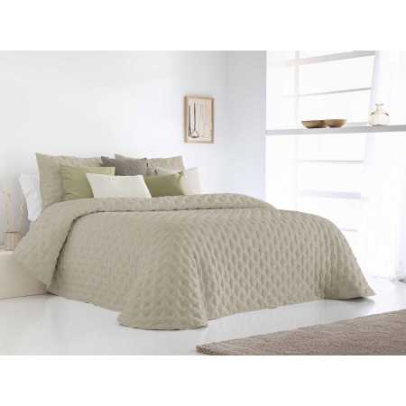 Colcha Bouti Reversible Babel Beige | Franjas y Líneas 2