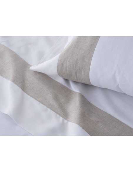 Juego de sábanas Essence beige 100% algodón | Antilo