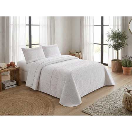 Colcha Bouti Sullana Branco | Textura em Relevo Leve