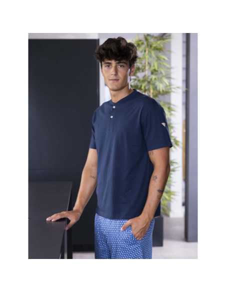 Pijama Privata Leo Azul Marino | Hombre