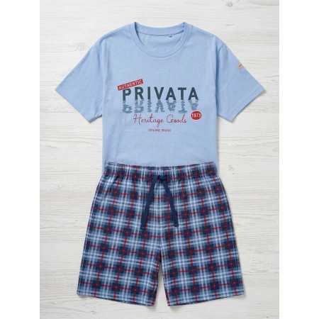 Pijama Privata Nico Azul-Claro | Homem 2