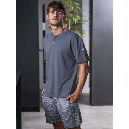 Pijama Privata Bruno Gris Marino | Hombre