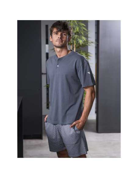 Pijama Privata Bruno Gris Marino | Hombre