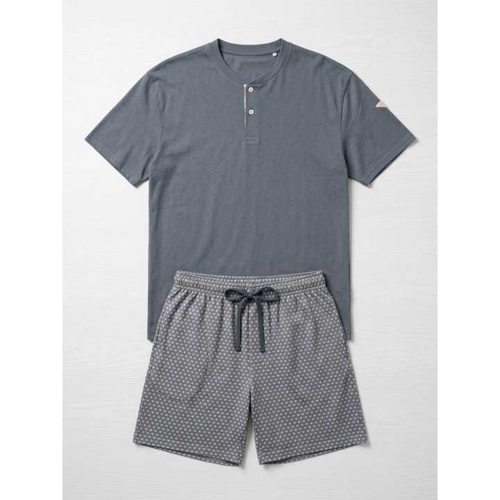 Pijama Privata Bruno Gris Marino | Hombre