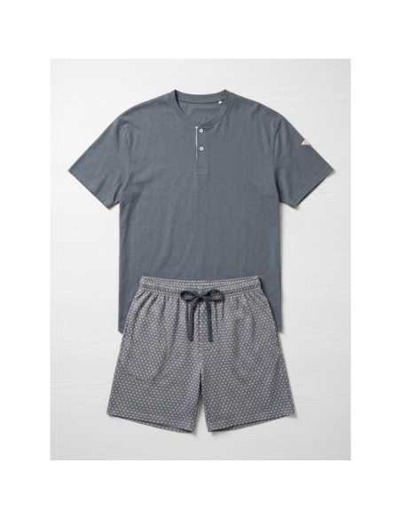Pijama Privata Bruno Gris Marino | Hombre