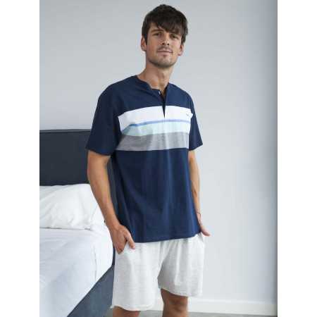 Pijama Privata Mateo Azul Marino | Hombre