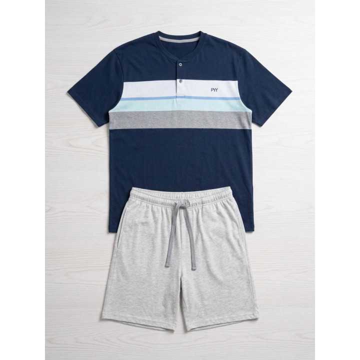 Pijama Privata Mateo Azul Marino | Hombre