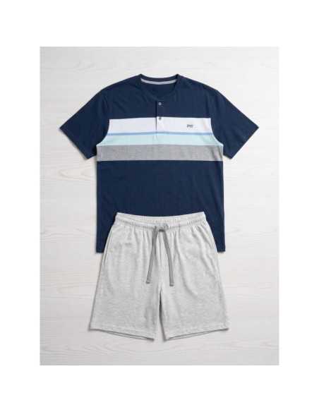 Pijama Privata Mateo Azul Marino | Hombre