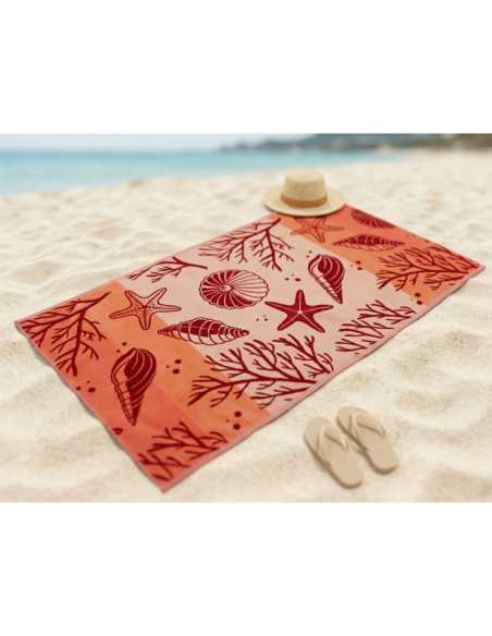 Toalha de Praia Trovador Coral | Estampado Marinho