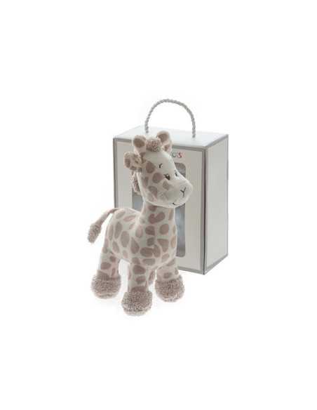 Boneca chocalho Girafa bege | Pelúcia de veludo
