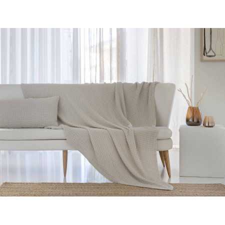 Plaid multiusos Lisboa bege | Colcha auxiliar 2