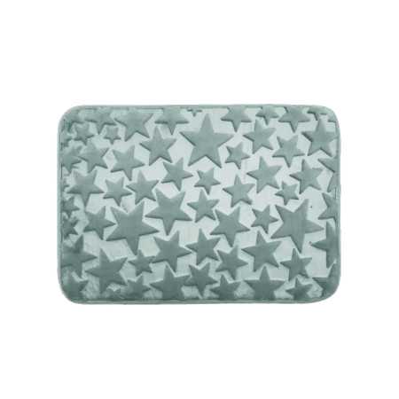 Alfombra baño Estrellas antracita | Alfombra microfibra