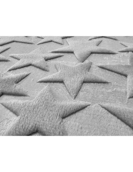 Alfombra baño Estrellas antracita | Alfombra microfibra
