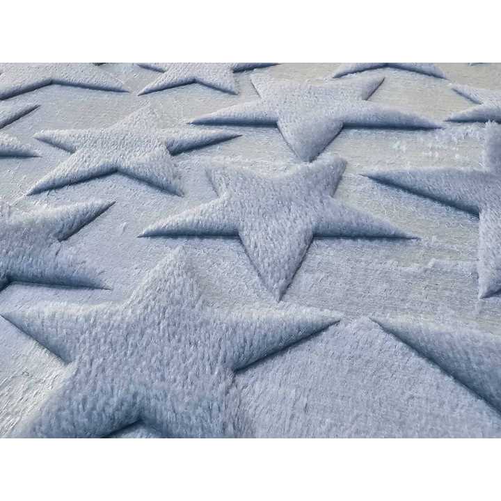 Tapete de banho Estrelas azul-céu | Tapete em microfibra