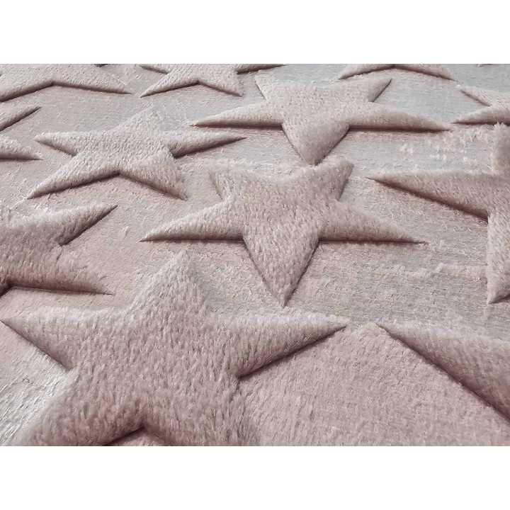 Alfombra baño Estrellas rosa | Alfombra microfibra