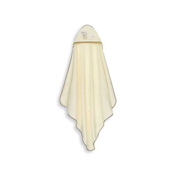 Capa y gorro de baño Cuddle beige | Cuidado bebés